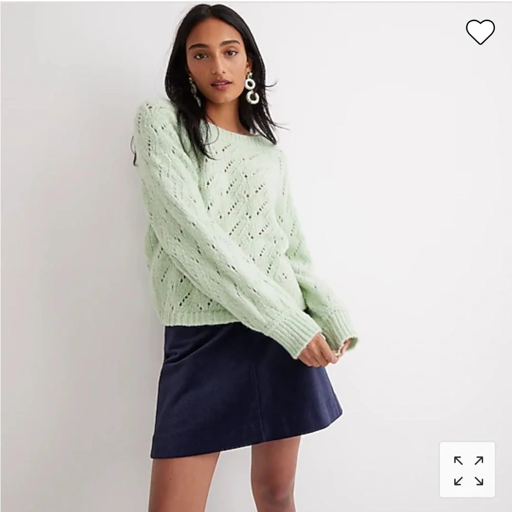 J.Crew Pointelle crewneck sweater